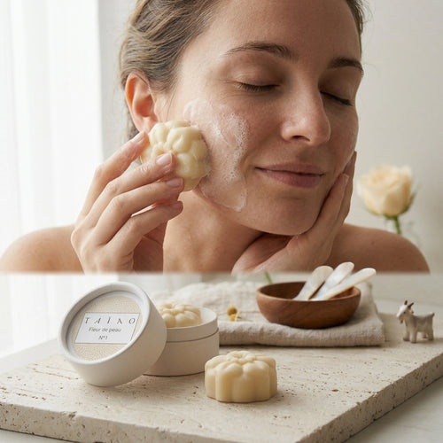 FLEUR DE PEAU n°1, crème solide au lait de chèvre